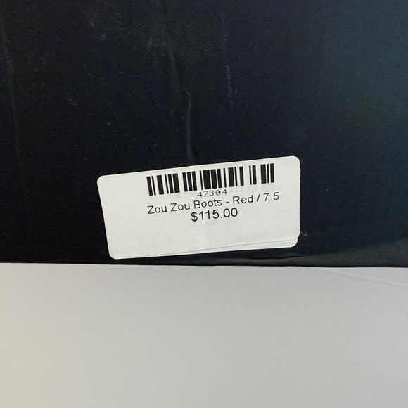 SHU SHOP Red Western-Style Women's Boots - Picture 2 of 7